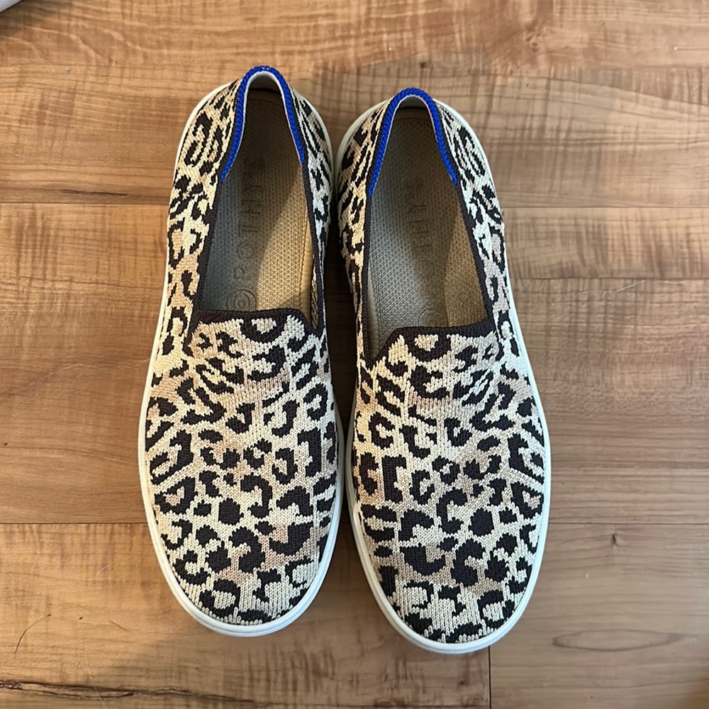 Rothy’s Animal Print Leopard Slip On Sneaker